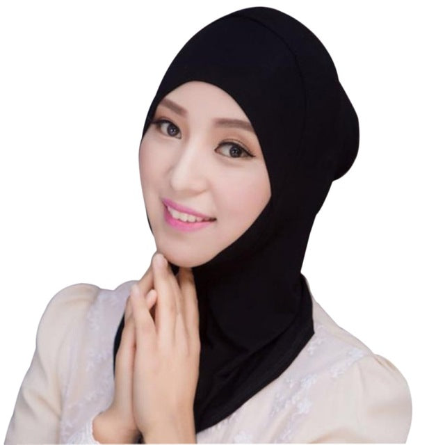 Women Hijabs Muslim Hijab Stretch Turban Cotton Wrap Headscarf Rectangle Shawl Head Coverings 2018 Solid Color Hijabs T6