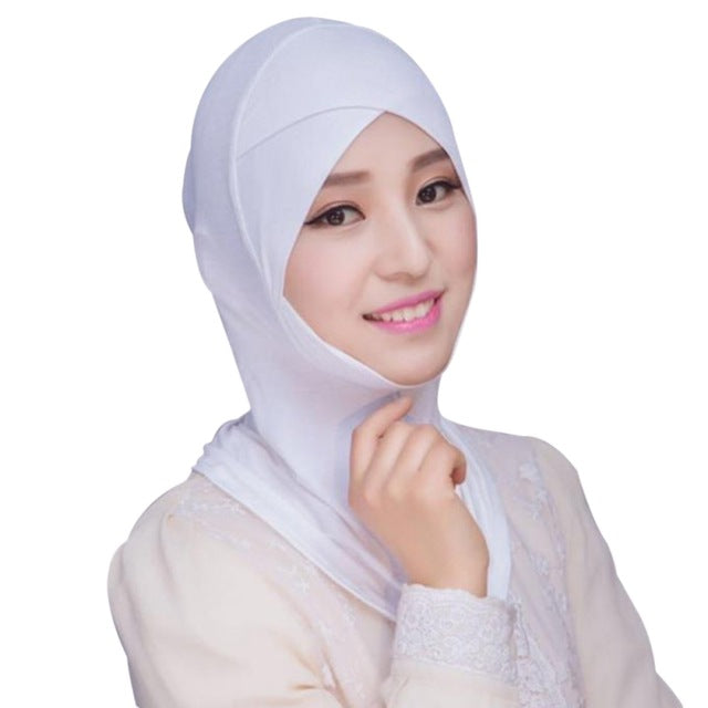 Women Hijabs Muslim Hijab Stretch Turban Cotton Wrap Headscarf Rectangle Shawl Head Coverings 2018 Solid Color Hijabs T6