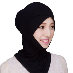 Women Hijabs Muslim Hijab Stretch Turban Cotton Wrap Headscarf Rectangle Shawl Head Coverings 2018 Solid Color Hijabs T6